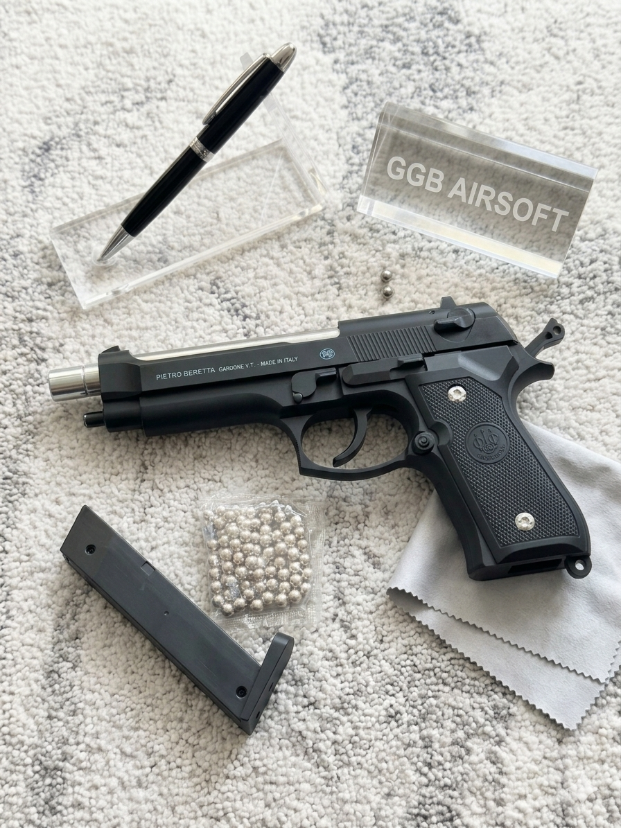 M92 Beretta Style Airsoft Replica – Black Tactical Design – Non-Lethal Training & Backyard Play